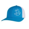 SaltWater Riders Embroidered Trucker Hat -Cavalleria Toscana Store trucker hat embroidery logo turquoise white saltwater riders 95789.1687387492