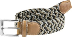 USG Casual Stretch Belts -Cavalleria Toscana Store usg casual stretch belt black grey beige 02241.1589058444