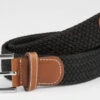 USG Casual Stretch Belts -Cavalleria Toscana Store usg casual stretch belt solid black 13131.1589058454