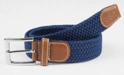 USG Casual Stretch Belts -Cavalleria Toscana Store usg casual stretch belt solid navy 60526.1589058459