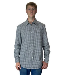 Men's Kimes Ranch Welton Mini Check Shirt -Cavalleria Toscana Store welton mini check ls hero kimes 51655.1669087723