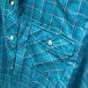 Roper Windowpane Plaid Snap Shirt -Cavalleria Toscana Store windowpane plaid ls turq.org detail 0105001016074 roper 96929.1666835556