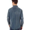Wrangler Denim Work Shirt -Cavalleria Toscana Store work shirt vintage denim back MS1039W wrangler 51500.1607114170