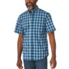 Men's Wrangler WR Plaid Shirt Short Sleeve -Cavalleria Toscana Store wr plaid shirt ss multi blue front 112314782 wrangler 76917.1654121032